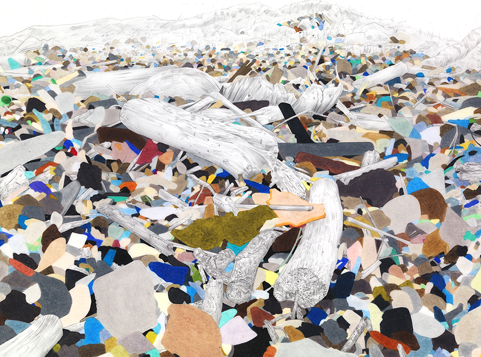 Evelyn Rydz, 'Oceanfront' (detail), 2014, Archival pigment print, 24x72 in.