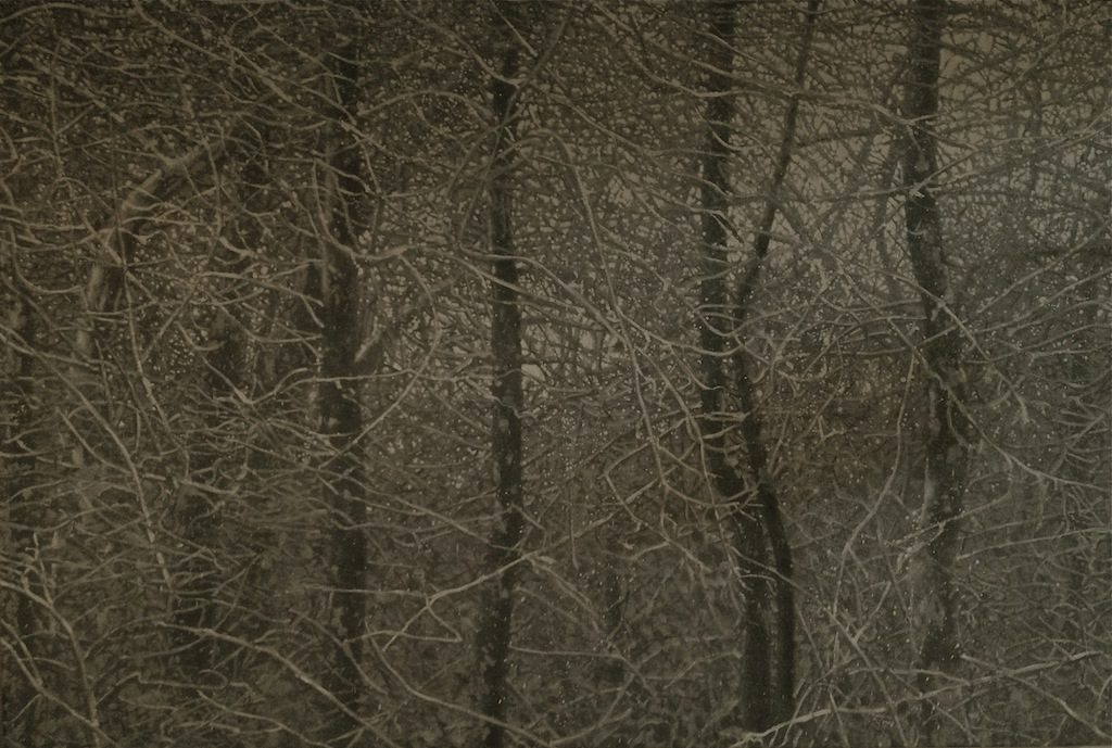 William Ciccariello, 'Dark Snow', 2013, Oil on board, 40 x 60 in.