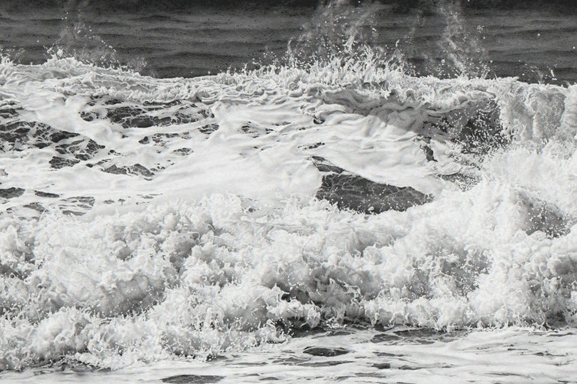 Kay Ruane, 'Wave', 2016, Graphite on board, 36.125x60 in.