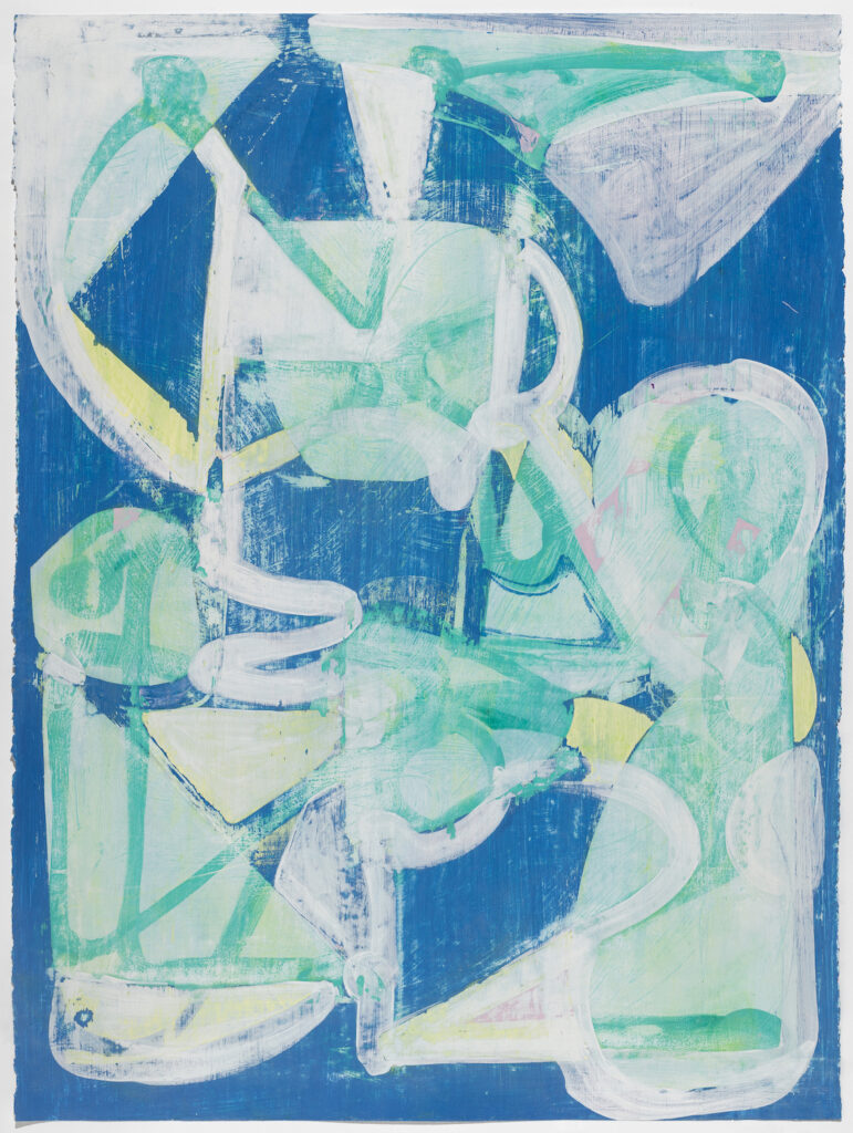 Isabel Riley, Summer Wind, 2021, mixed media on paper, 30x22 inches