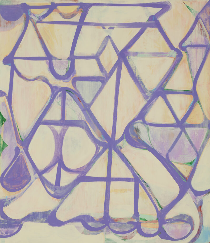 Isabel Riley, Sedona Arabesque, 2022, acrylic on panel, 44 x 36 inches