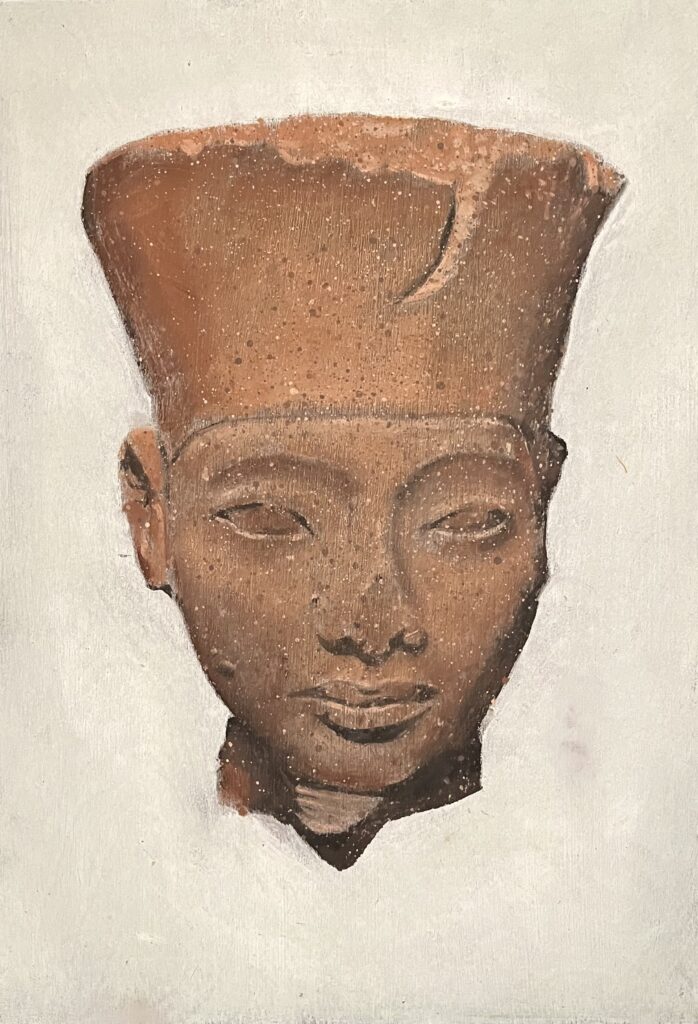 Amun, 2015, oil on board, 10 x 7 inches