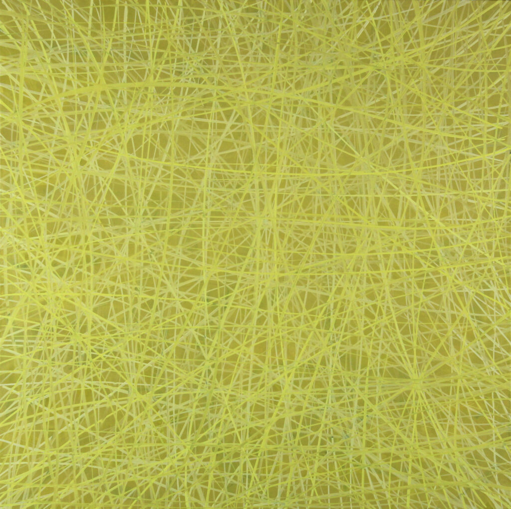 David Moore, Sraith V, oil on linen, 18 x 18 inches