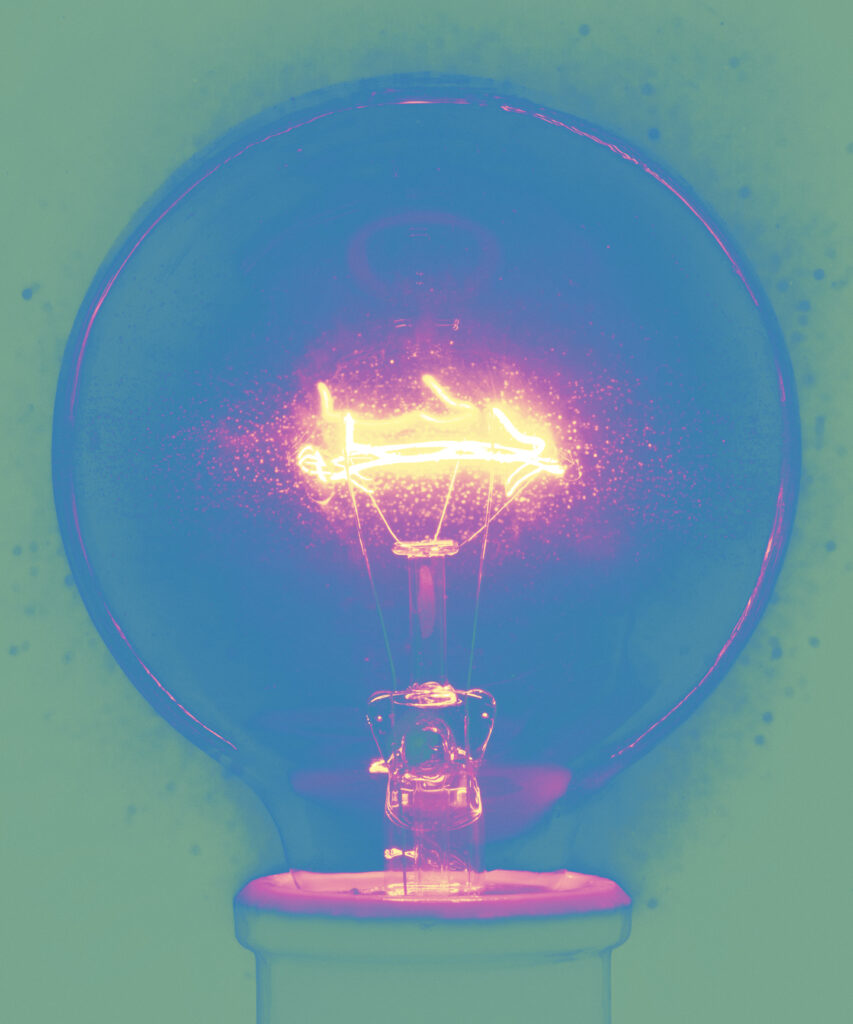 Amanda Means, Light Bulb 29, 2025, archival Pigment Print, 24 x 20 inches, 31 x 26 inches, 42 x 35 inches