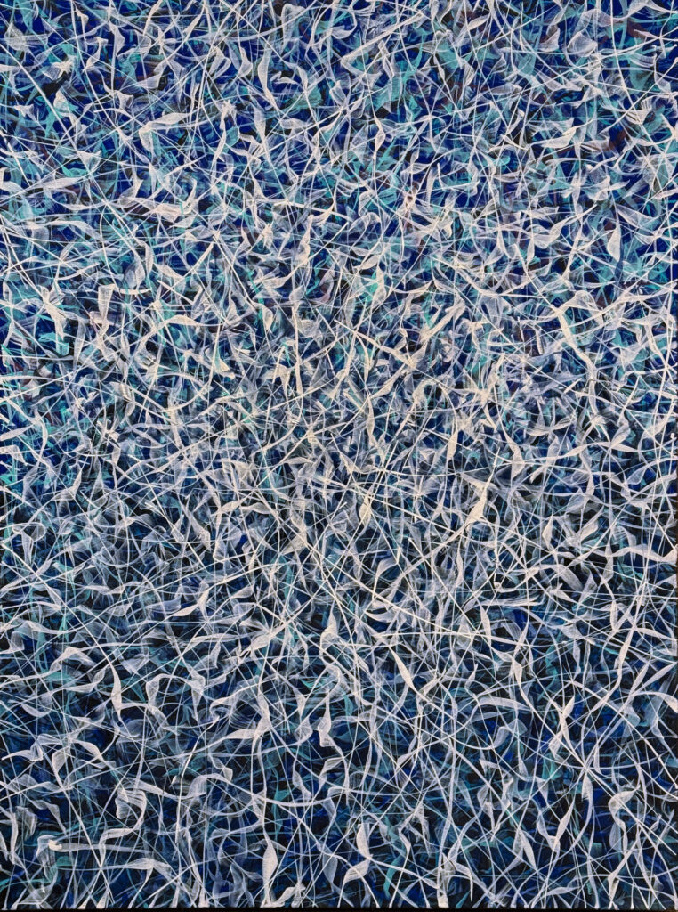 David Moore, Jokulsarlon Flight, oil on linen 40 x 30 in. 2025